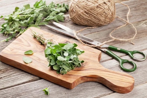 Bunch of garden oregano herb — Stock Photo, Image