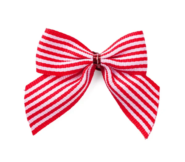 Red ribbon bow — Stock Photo, Image