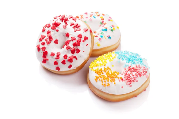 Colorful donuts. Isolated — Stock Photo, Image