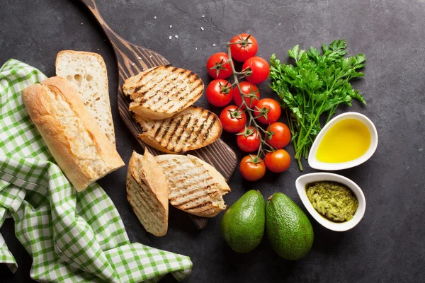 Ciabatta yemek sandviç — Stok fotoğraf