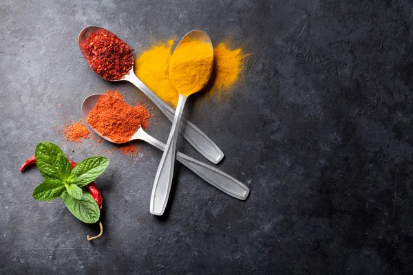 Colorful spices and herbs — Stock Photo, Image