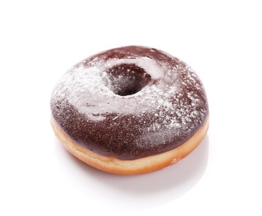 Pudra şekeri ile çikolatalı çörek