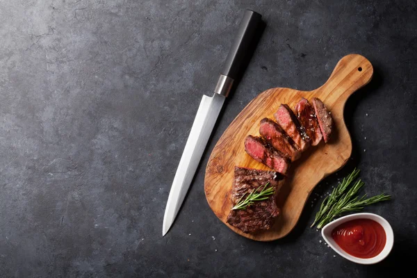 Grilled striploin steak — Stock Photo, Image