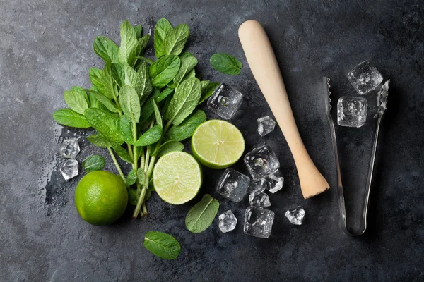 Preparazione cocktail Mojito — Foto Stock