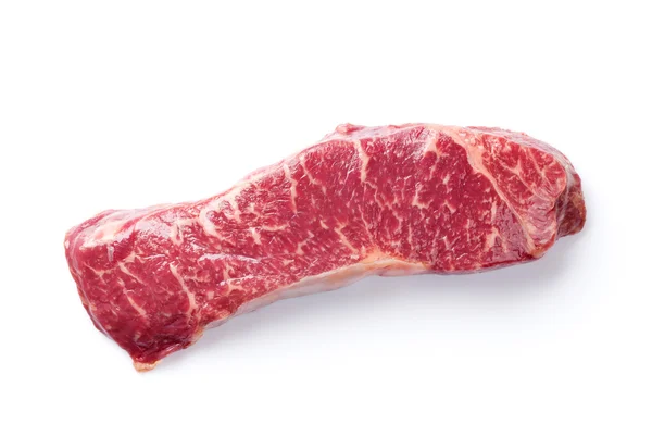 原始的 striploin 牛排 — 图库照片