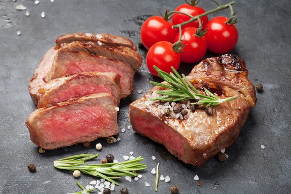 Grilovaná Striploin steak — Stock fotografie