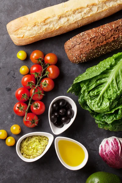 Kochen von Lebensmittelzutaten — Stockfoto