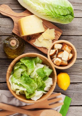 Yemek taze sağlıklı Sezar salata