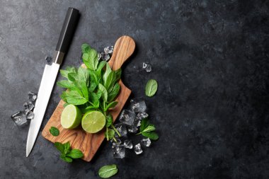 Mojito kokteyl yapımı