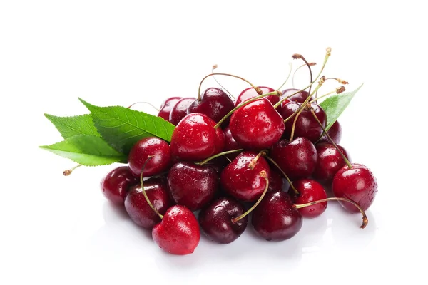 Ripe cherries bowl — Stock Photo, Image