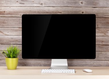 Ofis Resepsiyon çalışma alanı ile pc
