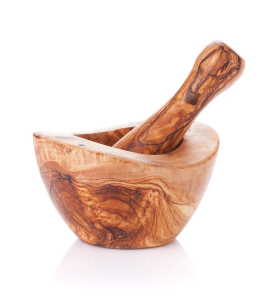 Wooden Mortar and Pestle