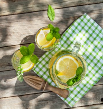 Nane ile limonata sürahi 