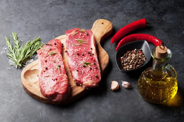 Ham striploin biftek — Stok fotoğraf