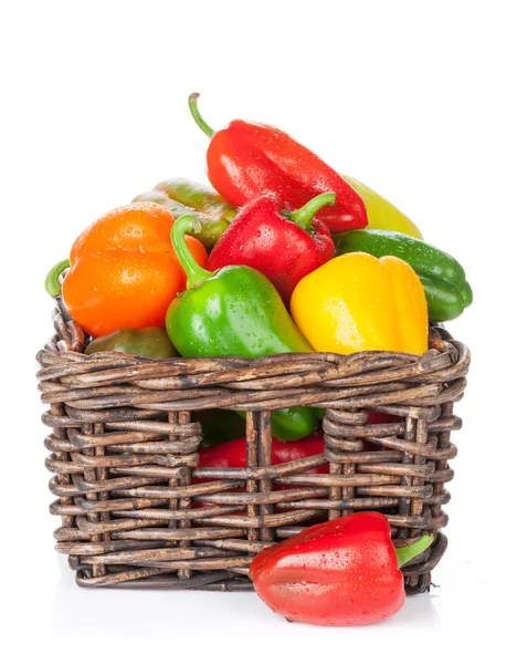 Bell peppers box Stock Photo