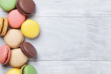 Macarons ahşap tablo