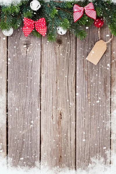 Christmas fir tree and decor — Stock Photo, Image