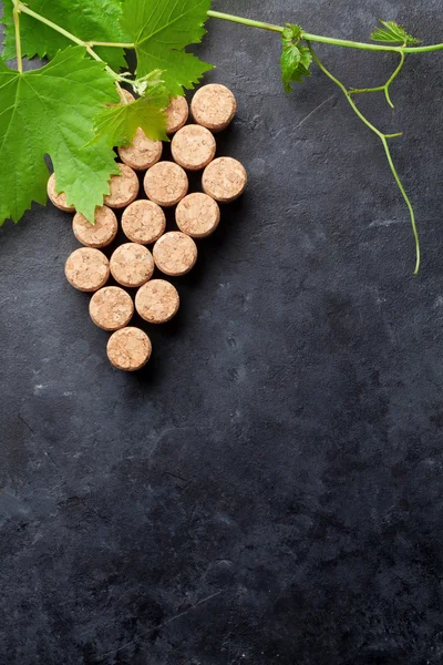 Wine corks grape shape — Stock Photo, Image