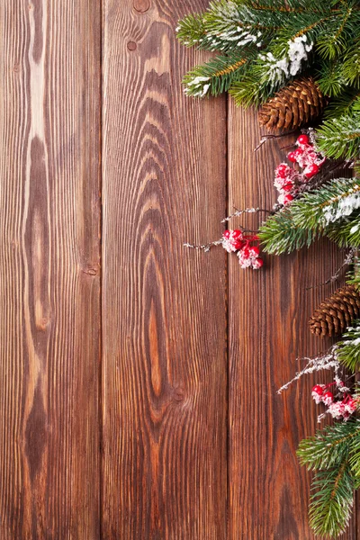 Abeto de Natal com bagas vermelhas — Fotografia de Stock