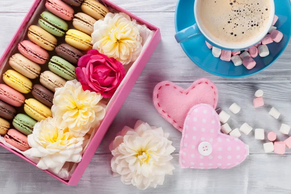 Macarões doces coloridos — Fotografia de Stock