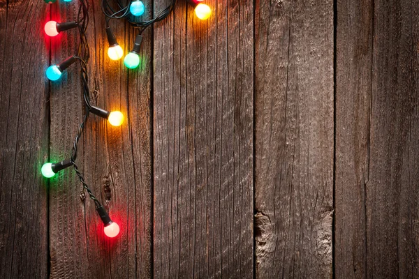 Weihnachten bunte Lichter — Stockfoto