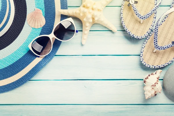 Carino accessori spiaggia — Foto Stock