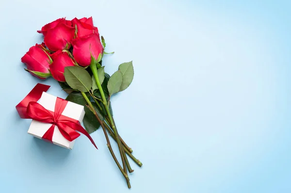 Tarjeta Felicitación Del Día San Valentín Con Ramo Flores Color — Foto de Stock