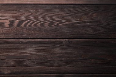Koyu ahşap doku. Üst görünüm düzlüğü