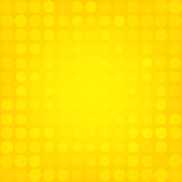 Abstrato pontilhado fundo amarelo — Vetor de Stock