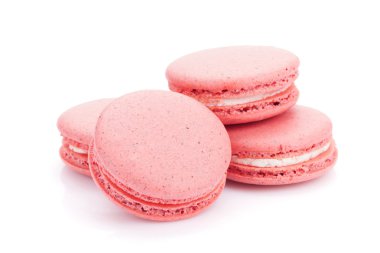 pembe macaron kurabiye