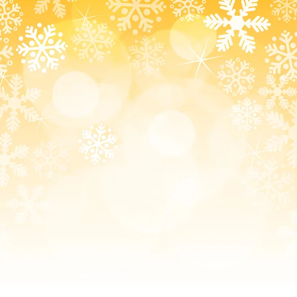 Yellow christmas background — Stock Vector