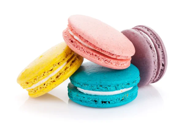 Barevné macaron soubory cookie — Stock fotografie