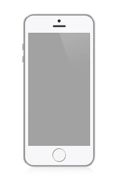 Vita moderna smarta telefonen — Stockfoto