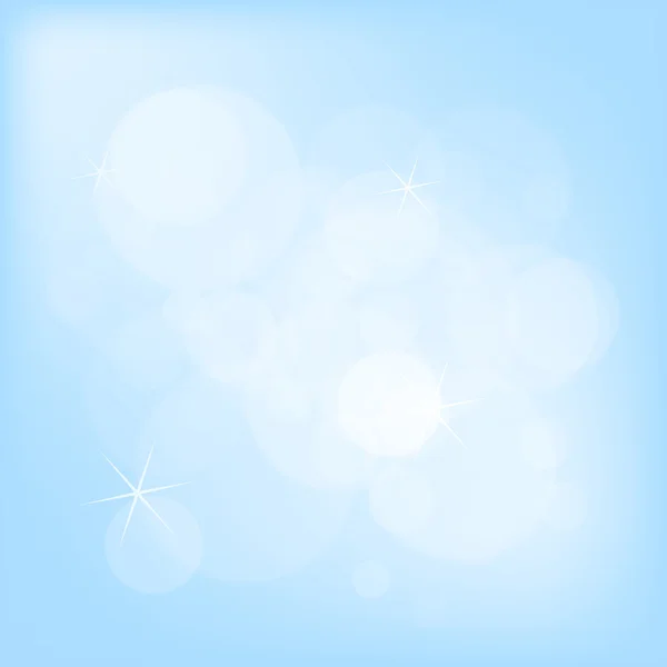 Résumé bleu bokeh fond de Noël — Image vectorielle