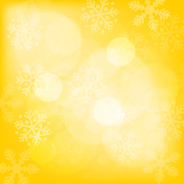Abstrato amarelo fundo de Natal — Vetor de Stock