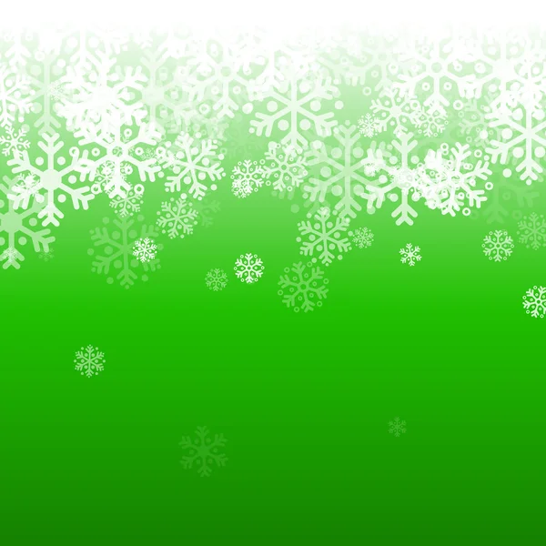 Abstract groene en witte Kerstmis achtergrond — Stockvector