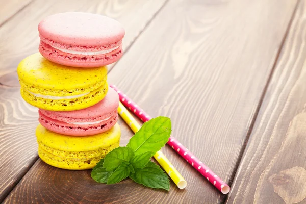 Kleurrijke macaron cookies — Stockfoto