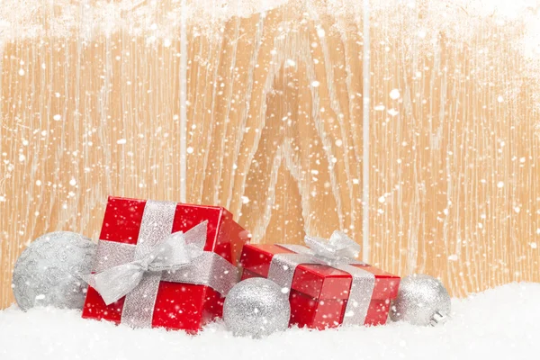 Confezioni regalo di Natale e arredamento — Foto Stock