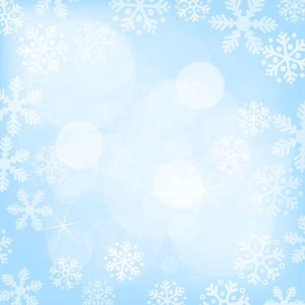 Abstrakt blå jul bakgrund — Stock vektor