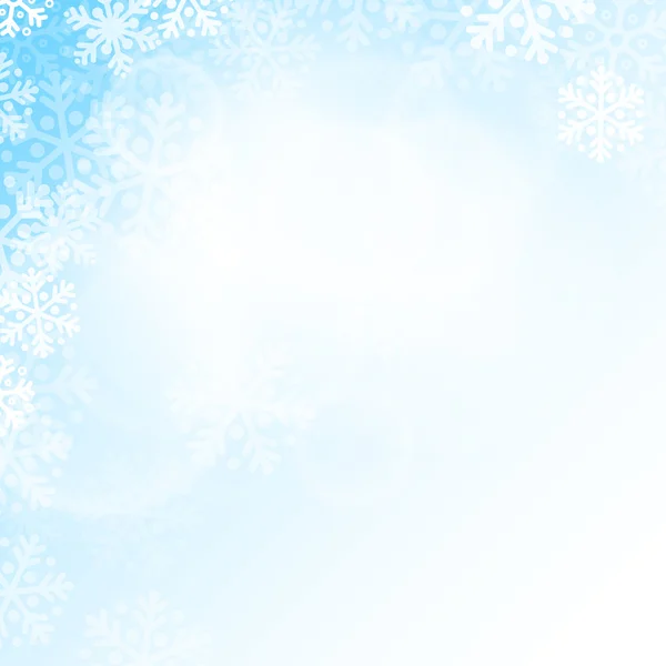 Streszczenie niebieskie i białe tło Boże Narodzenie — Wektor stockowy