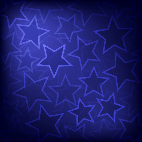 Abstract glowing stars background — Stock Vector