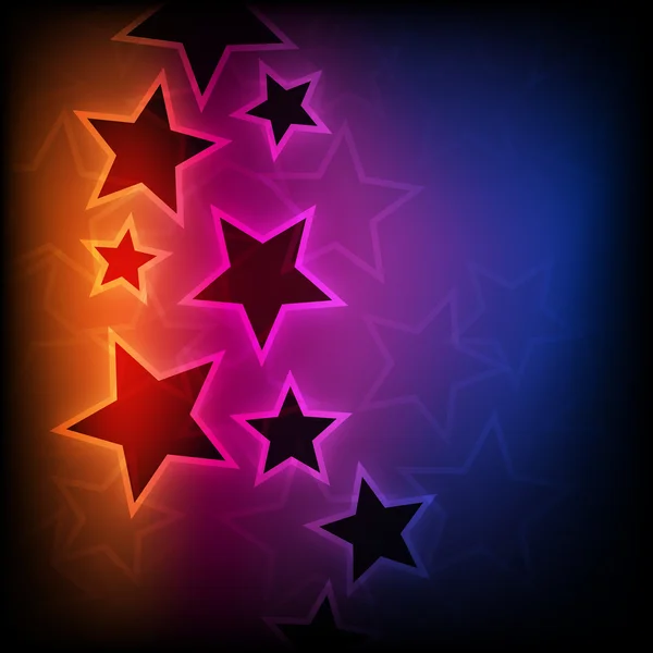 Estrellas brillantes abstractas — Vector de stock