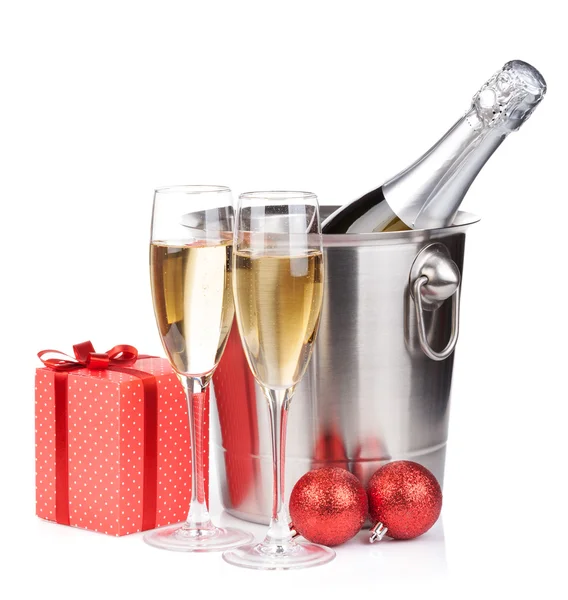 Christmas champagne — Stock Photo, Image