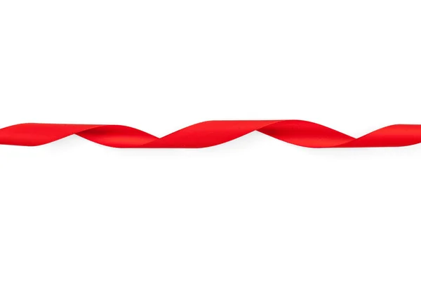 Valentines day spiral shaped ribbon — Stock Photo, Image