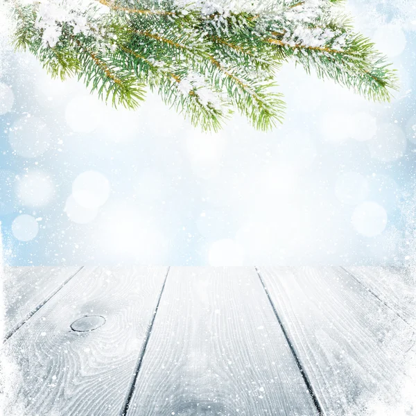 Рождественский зимний фон — стоковое фото