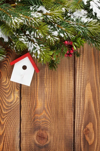 Vánoční jedle strom a holubník výzdoba — Stock fotografie