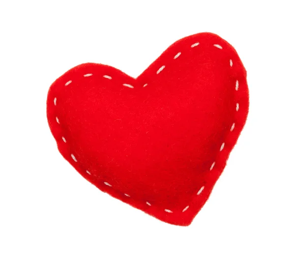 Valentines day handmaded toy heart — Stock Photo, Image