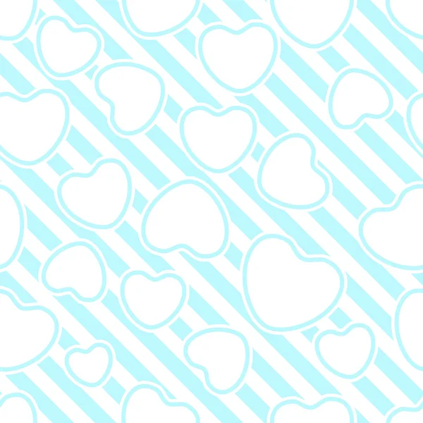 Valentines day background with hearts — Stock Vector