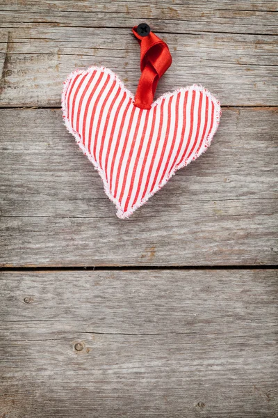 Red Valentine's day heart toy — Stock Photo, Image