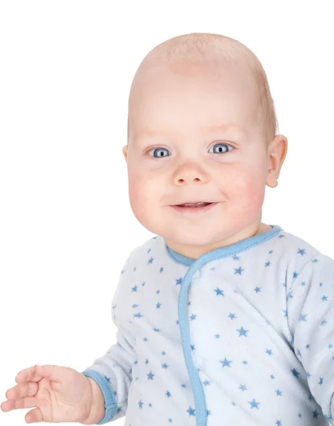 Leuke glimlachende babyjongen — Stockfoto